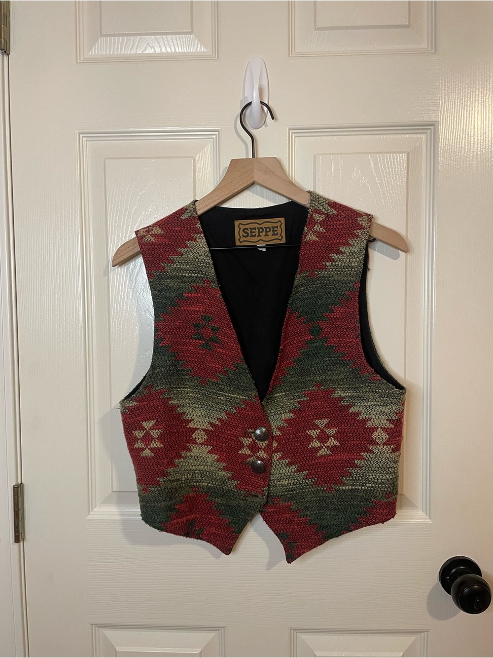 Seppe Vintage Western Core Turkish Aztec Vest Size Medium